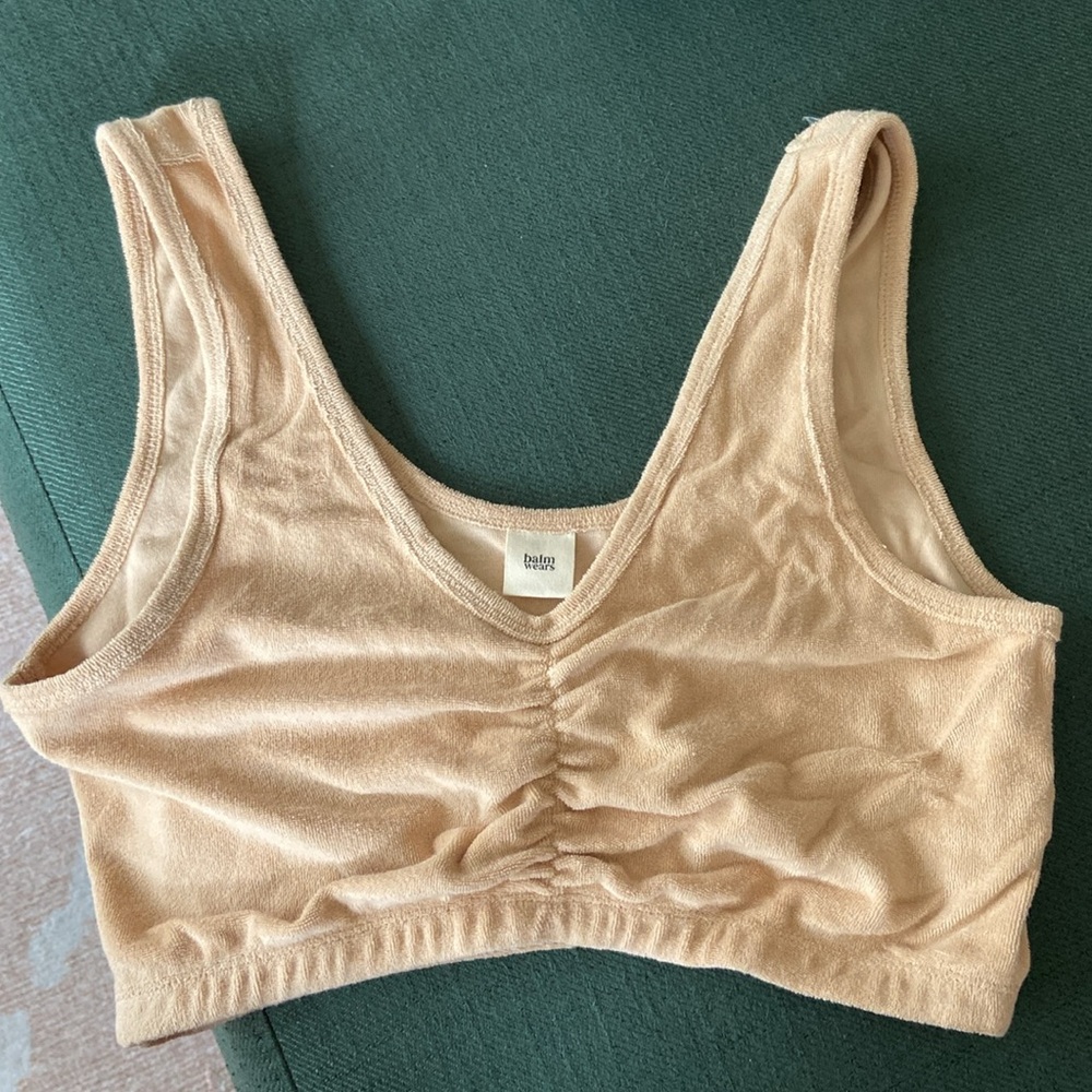 Balm Wears The Terry Crop Honeycomb in Color. Size Large - Like New